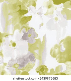 Watercolor seamless pattern. vector watercolor effect , abstract floral background texture