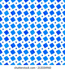 Watercolor seamless pattern, vector illustration