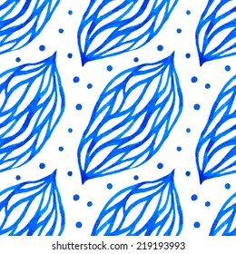 Watercolor seamless pattern, vector illustration