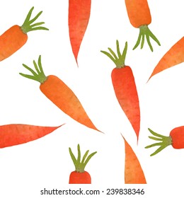 Watercolor seamless pattern with vegetables