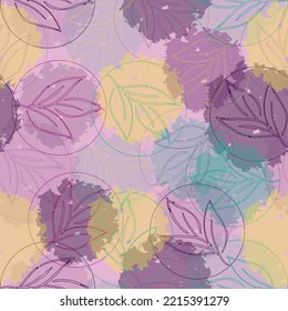 Watercolor seamless pattern. Very beautiful ornament.   Drawing for fabric, textiles, wallpaper, albums, covers, scrapbooks