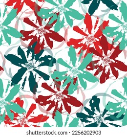 Watercolor seamless pattern. Very beautiful ornament.   Drawing for fabric, textiles, wallpaper, albums, covers, scrapbooks