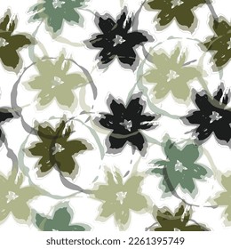 Watercolor seamless pattern. Very beautiful ornament.   Drawing for fabric, textiles, wallpaper, albums, covers, scrapbooks