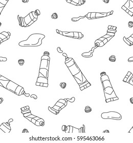Watercolor Seamless Pattern white