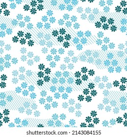 Watercolor seamless pattern with wildflowers. multicolored carnation flowers seamless Scandinavian style pattern.
