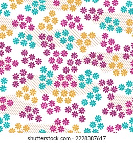 Watercolor seamless pattern with wildflowers. Texture for wallpaper, packaging, fabric, wedding design, prints, textiles, scrapbooking, birthday, cover design.