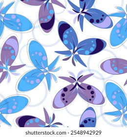 Watercolor seamless Pink and gold background. Vector pattern with high detailed tropic butterfly
