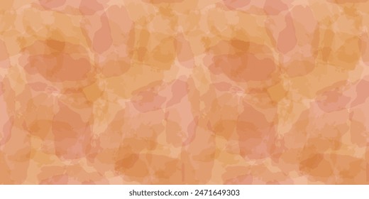 Patrón de Vector sin fisuras de acuarela, colores nude teñir el fondo pastel, textura cálida de verano angustiada.