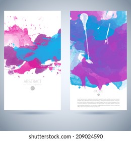 watercolor series of bright colourful vector watercolour scene useful for any project where a platter of colour makes the difference watercolor colour color water innocent star texture infant colorful