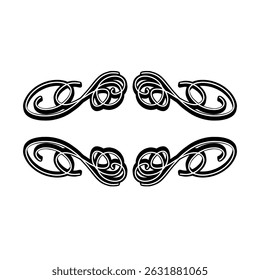 Watercolor set frame ornament element floral decorative 