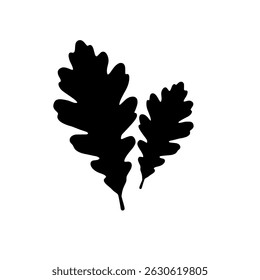 Watercolor set of leaf object plant