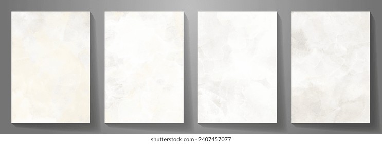 Acuarela conjunto vectorial de fondo de textura de papel antiguo para tarjetas, volante, afiche, banner y diseño de cubierta. Ilustración de acuarela dibujada a mano para su diseño. Colocar el texto. Plantilla de diseño de edad avanzada.