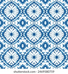  Diseño de impresión de patrón shibori de acuarela