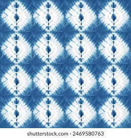  Diseño de impresión de patrón shibori de acuarela