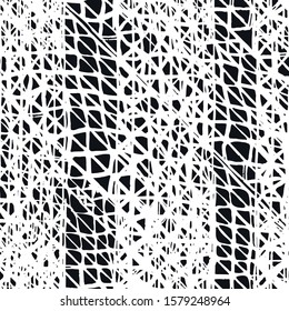 Watercolor Shoji Design. Kimono Tile.  Greyscale Shibori Seamless Pattern. Tie Dye Abstract Texture. Organic Minimal Grid. Batik Tie Dye Border. Stencil Japan Background.