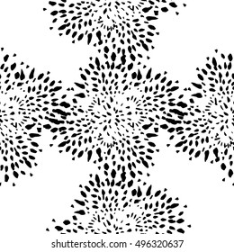 watercolor simple abstract dot patterns. Seamless patterns on the white background. Vector illustration.