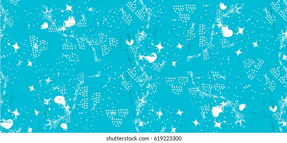 watercolor simple abstract dot patterns. Seamless patterns on the colored background. Vector illustration.