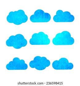 Watercolor sky background