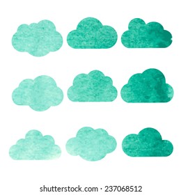 Watercolor sky background