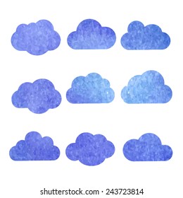 Watercolor sky background