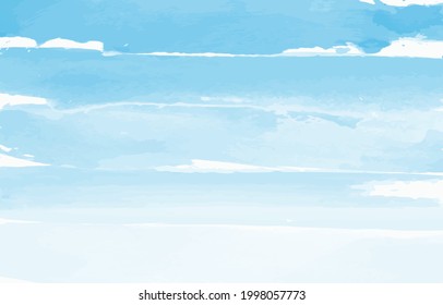 Watercolor Sky Background Design for summer