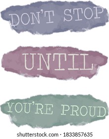 watercolor slogan print quote print