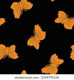 watercolor small DIGITAL butterfly's   pattern Seamless pattern on beautiful background