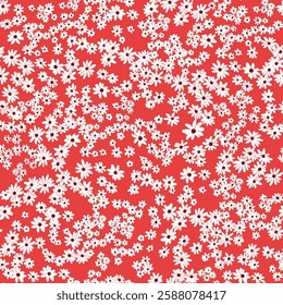 watercolor small DIGITAL flower  pattern Seamless pattern on beautiful background