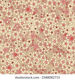 watercolor small DIGITAL flower  pattern Seamless pattern on beautiful background