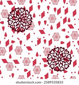 watercolor small DIGITAL flower  pattern Seamless pattern on beautiful background