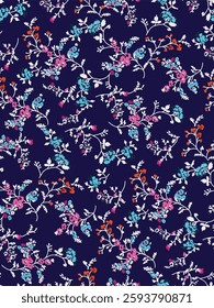 watercolor small DIGITAL flower  pattern Seamless pattern on beautiful background