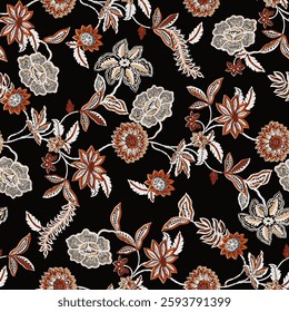 watercolor small DIGITAL flower  pattern Seamless pattern on beautiful background