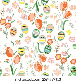 watercolor small DIGITAL flower  pattern Seamless pattern on beautiful background