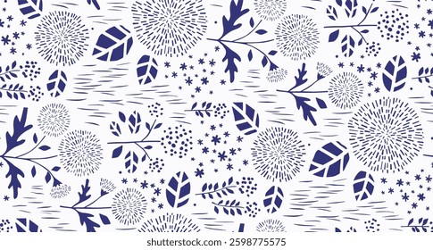 watercolor small DIGITAL flower  pattern Seamless pattern on beautiful background
