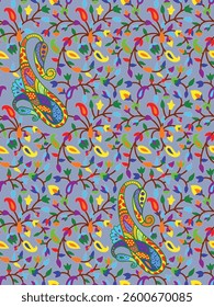 watercolor small DIGITAL flower  pattern Seamless pattern on beautiful background