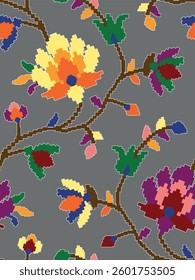 watercolor small DIGITAL flower  pattern Seamless pattern on beautiful background
