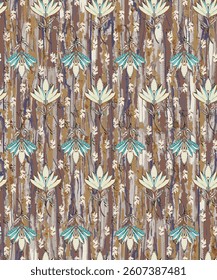 watercolor small DIGITAL flower  pattern Seamless pattern on beautiful background