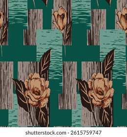 watercolor small DIGITAL flower  pattern on beautiful background