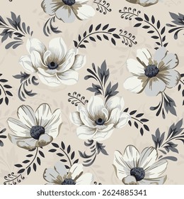 aquarela pequeno padrão de flor DIGITAL Padrão sem emenda no fundo bonito