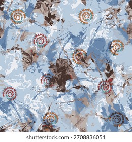 watercolor small DIGITAL flower  pattern Seamless pattern on beautiful background