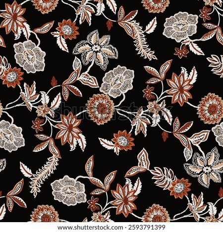 watercolor small DIGITAL flower  pattern Seamless pattern on beautiful background