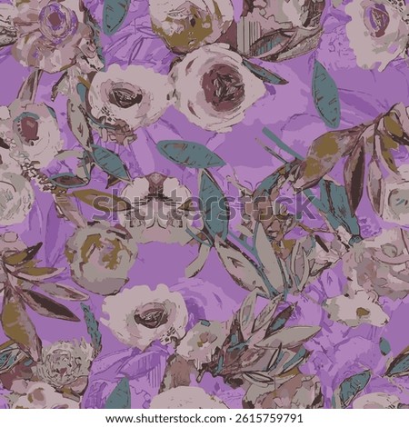watercolor small DIGITAL flower  pattern on beautiful background