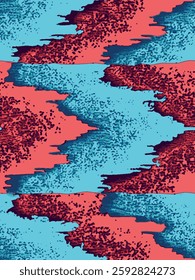 watercolor small DIGITAL geometric  pattern Seamless pattern on beautiful background