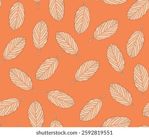 watercolor small DIGITAL LEAF  pattern Seamless pattern on beautiful background