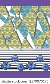 watercolor small flower  pattern Seamless pattern on beautiful background
