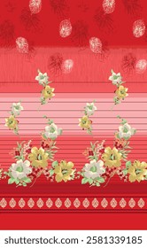 watercolor small flower  pattern Seamless pattern on beautiful background
