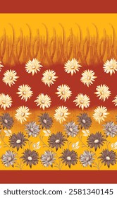 watercolor small flower  pattern Seamless pattern on beautiful background