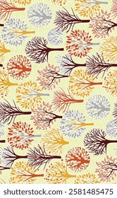 watercolor small flower  pattern Seamless pattern on beautiful background