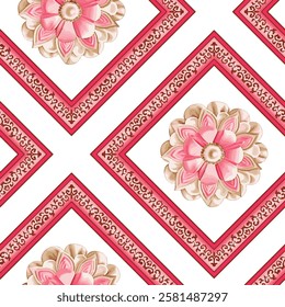 watercolor small flower  pattern Seamless pattern on beautiful background