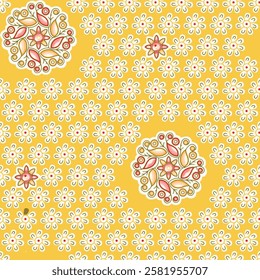 watercolor small flower  pattern Seamless pattern on beautiful background